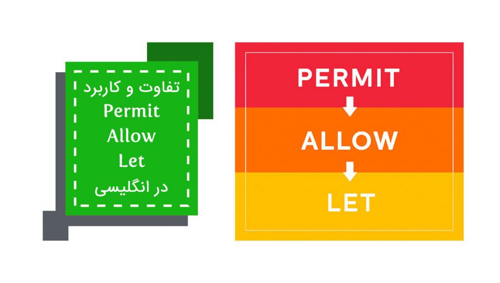 کاربرد ها و تفاوت های allow, permit, let در زبان انگلیسی
