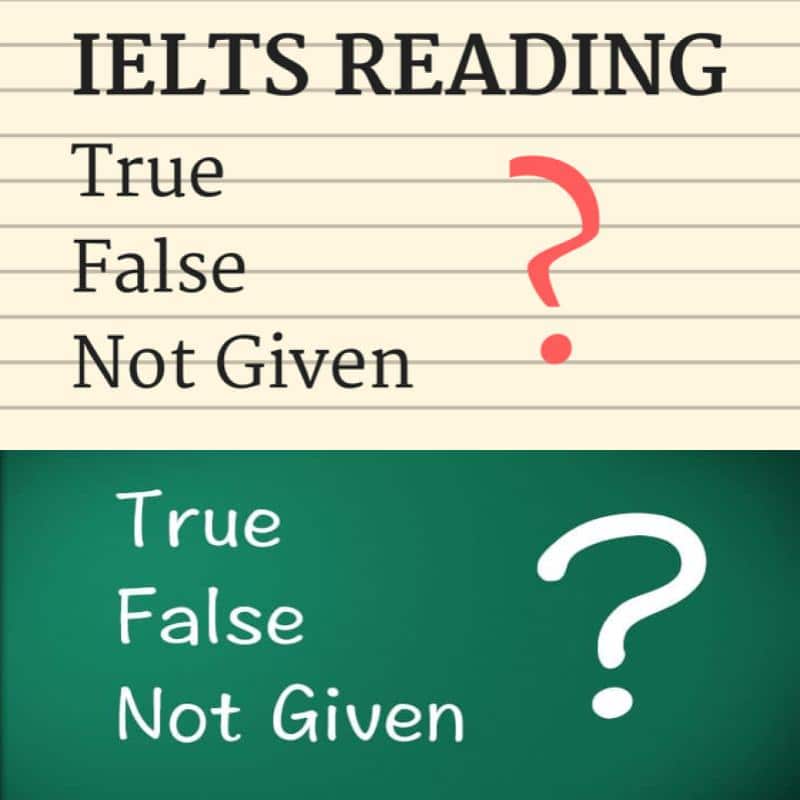  True False Not Given 